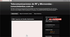 Desktop Screenshot of microondas.conocimientos.com.ve