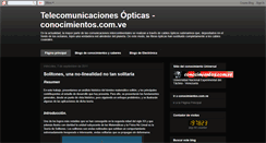 Desktop Screenshot of optica.conocimientos.com.ve