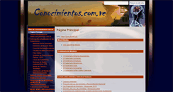 Desktop Screenshot of conocimientos.com.ve