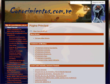 Tablet Screenshot of conocimientos.com.ve