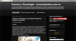 Desktop Screenshot of cienciatecnologia.conocimientos.com.ve