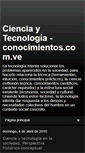 Mobile Screenshot of cienciatecnologia.conocimientos.com.ve