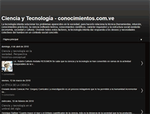 Tablet Screenshot of cienciatecnologia.conocimientos.com.ve