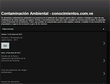 Tablet Screenshot of contaminacion.conocimientos.com.ve